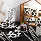 Lewtemi 100 Pcs Cow Print Party Supplies Kit, Includes Napkins, Plates, Straws for Farm Theme Birthday Parties