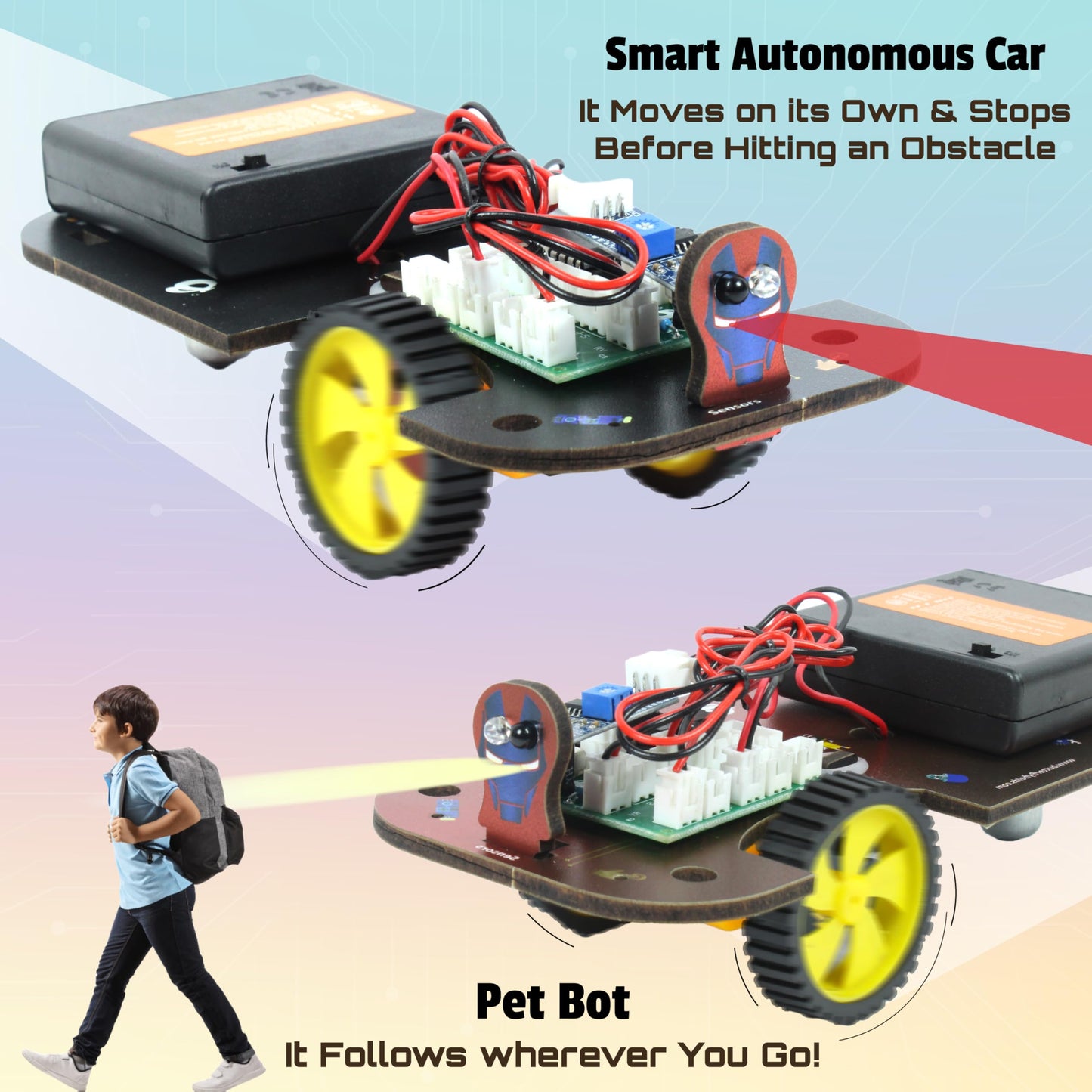 Butterfly Edufields 5In1 Stem Robotics Kit | Robot Toys For Kids Ages 8 9 10 11 12 Years Old Boys Girls | Electronics Sensor Mod