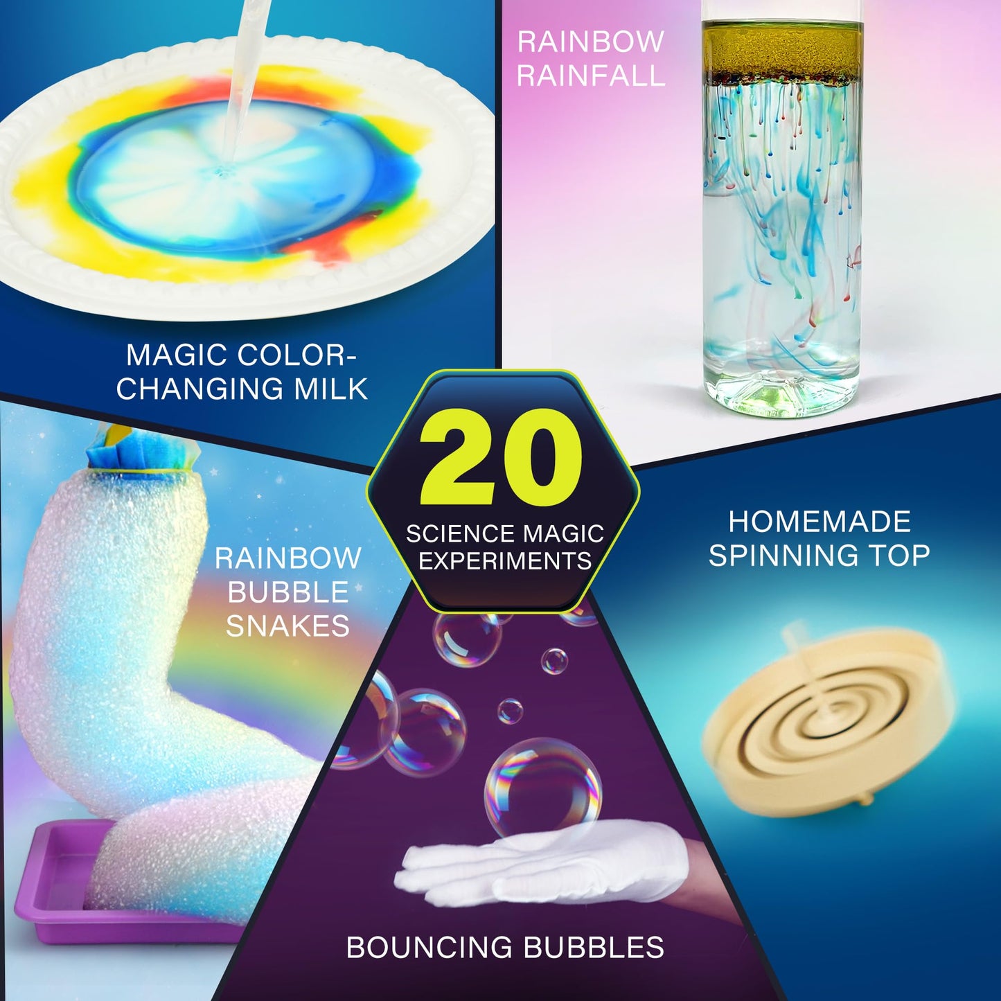 Science Kit For Kids, 105 Science Lab Experiments, Stem Project Educational Toy With Volcano Erupting, Crystal Growing, Chemistry Set, Science Toys, Boys Girls Birthday Gift Ideas, Ages 6+