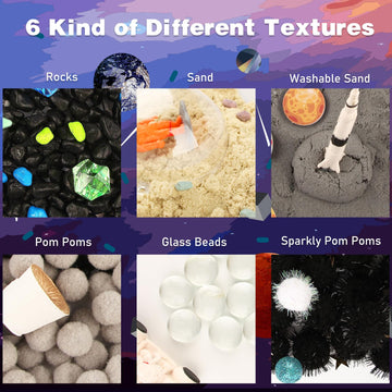 Space Themed Toys Sensory Bin Filler,Planet Toys For Kids, Universe Solar System Toys For Autistic Children, Space Astronauts Se