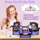 Hollyhi 62Pcs Kids Makeup Kit for Girl, Washable Play Makeup Toys Set for Dress Up, Beauty Vanity Set with Cosmetic Case Birthda