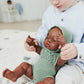 Miniland Clothes For Dolls 15 3/4'' Knitted Outfit Overall & Beanie Hat - Eco, Made In Spain, Quality, Role Play, Educational