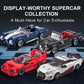 HIGH GODO Sports Car Building Set for Adults, Classic Racing Car Collectible Decor Model Kit with Display Box, Cool Vehicles Gif
