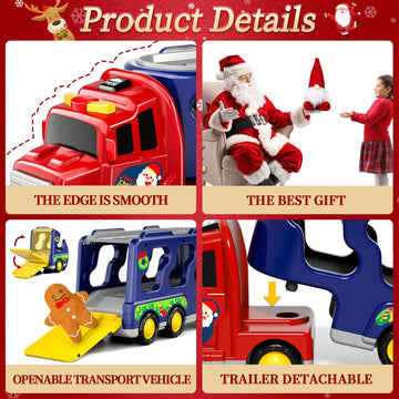 Doloowee Truck Toys for 3 4 5 6 Year Olds Toy Car Christmas Birthday Gifts for Boys & Girls 3-5 Years Old