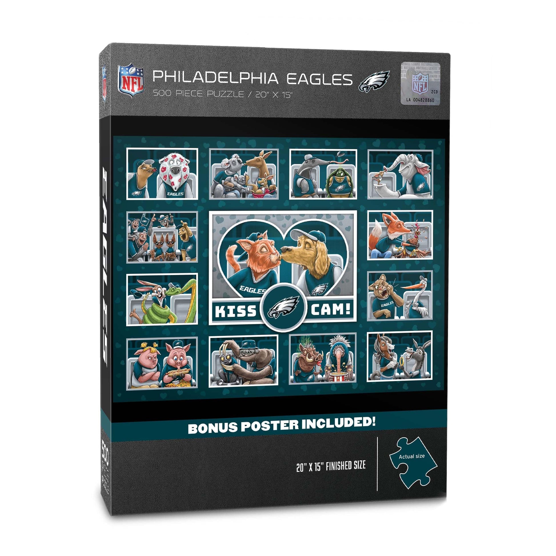 YouTheFan NFL Philadelphia Eagles Kiss Cam 500pc Puzzle