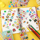UPINS 12 Sheets Back to School 3D Cute Puffy Stickers - First Day of School Teacher Foam Stickers - Welcome Back Gifts for Stude