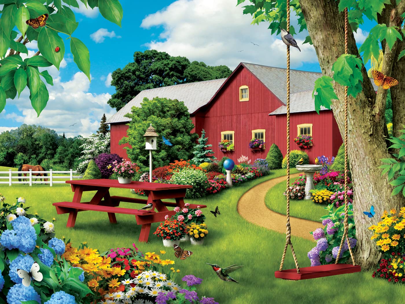 Masterpieces 750 Piece Jigsaw Puzzle For Adults And Family - Picnic Paradise - 18'X24'
