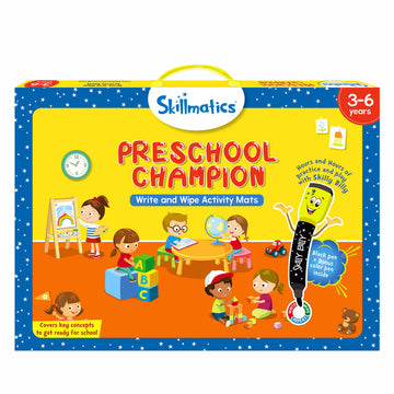 Skillmatics Preschool Champion Educational Toy, Fun Learning Game, Multicolor, 29.6 x 41 x 3 cm, Model SKILL03PCB, Ages 3-6