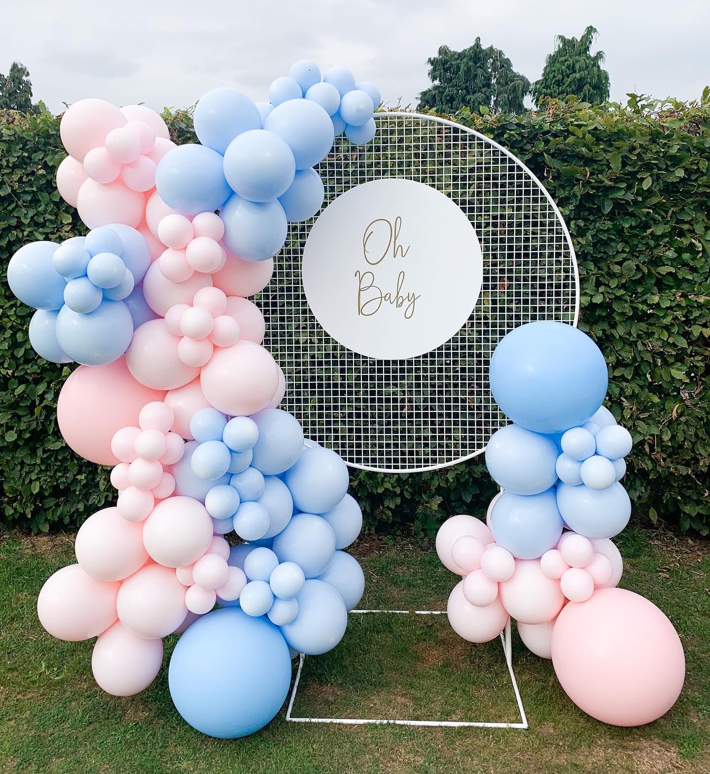 Pink And Blue Balloon Garland Arch Kit, 102Pcs Pink Blue Latex Balloons Gender Reveal Balloons For Boys Girls Gender Reveal Baby