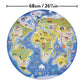 Ridley'S Endangered World 1,000-Piece Jigsaw Puzzle – Circular Animal Puzzle With Informational Image About Different Endangered Animals, Sturdy Storage Tube Included – Makes A Great Gift