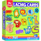KRAFUN Safari Animal Preschool Arts & Crafts Lacing Kit, 10 Easy Lacing Cards for Toddlers Fine Motor Skills