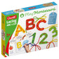Quercetti Play Montessori Toys - Lacing ABC + 123-53-Piece Set Includes Numbers, Letters, Laces and Coloring Book to Help Kids D