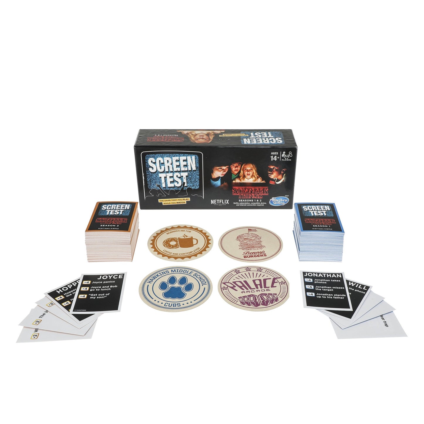 Hasbro Gaming Stranger Things Screen Test Card Game - Cardstock, Brown/a, Model B079MSFDGD