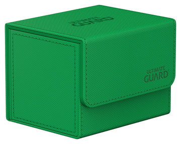Ultimate Guard Sidewinder 100+, Deck Box For 100 Double-Sleeved Tcg Cards, Green, Magnetic Closure & Microfiber Inner Lining For Secure Storage