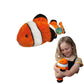 Ecobuddiez - Clown Fish From Deluxebase. 12-Inch Sustainable Plush Animal From Recycled Materials, Eco-Friendly Soft Stuffed Toy