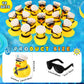 Simgoing 24 Pcs Cruise Duck Gift Bulk Glow In The Dark Rubber Ducks With Sunglasses Tiny Sailing Toy Squeaky Nautical Ship Toy For Birthday Baby Shower Party Favors Classroom Carnival