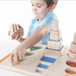 Guidecraft Nest and Stack Shapes - Educational Toy for Toddlers, Multi-Color, 15 x 11.75 x 2 inches, Model GD-6737, Plastic