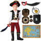 Spooktacular Creations Pirate Costume for Kids  Boys Classic Red Pirate Outfit Deluxe Set with Toy Accessories for Toddler Halloween Pretend Roleplay Themed Party (Large  10-12 yrs)