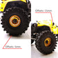 Txxrcss Adjustable 2 Offsets Rc 2.2 Beadlock Wheels Rims 1/10 Crawle Car Wheel Aluminum Hub Upgrades For Remote Control Scx10 Ca