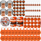 Aoriher 194Pcs Basketball Party Favors Set Basketball Silicone Charm Bracelets Mini Basketball Bouncy Balls Toy Keychains Non Wo