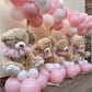 130Pcs Light Pink Balloons Garlands Kit, 18'' 12'' 10'' 5'' Different Sizes Pack Pink Latex Balloon Arch For Birthday Baby Showe