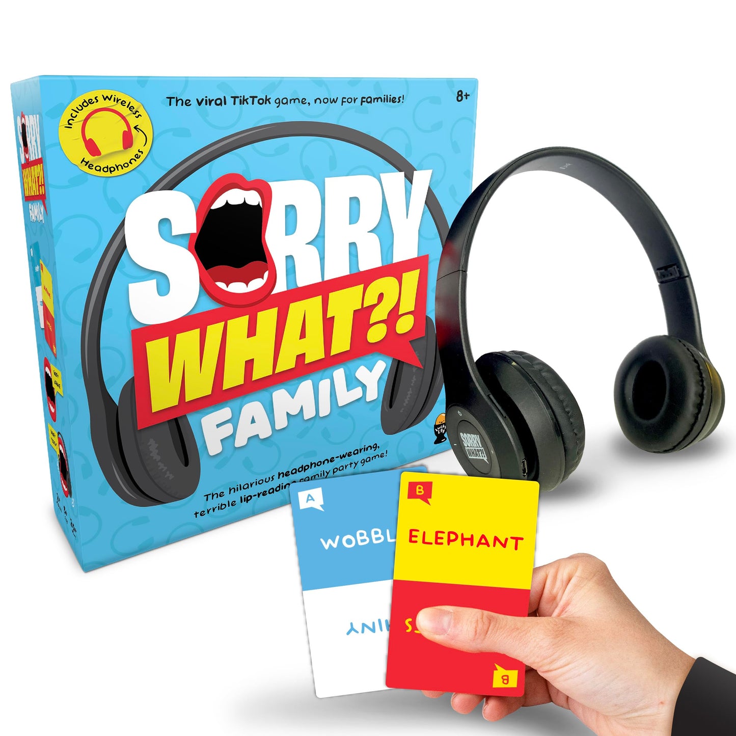 Lucky Egg Sorry What - Hilarious Lip Reading Friends Party Game Based On The Headphone Challenge TikTok Trend - 2+ Players 40,00