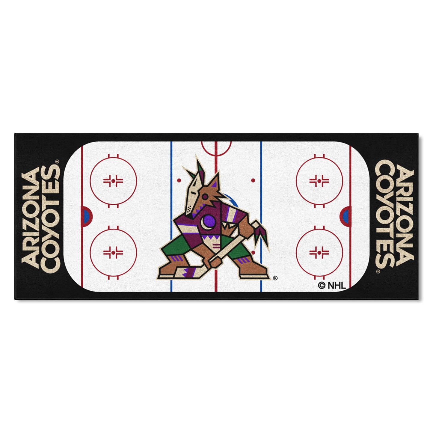 FANMATS - 10664 NHL Phoenix Coyotes Nylon Face Football Field Runner 30x72