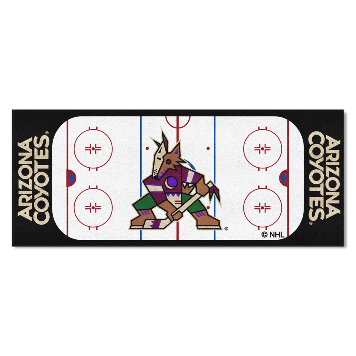 FANMATS - 10664 NHL Phoenix Coyotes Nylon Face Football Field Runner 30x72