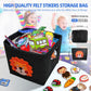 200Pcs Felt Story Board Set with Storage Bag Preschool Teaching Wall Flannel Busy Board Bonfire Party Themed Early Learning Inte
