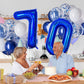 Number 70 Balloon 40 Inch, Navy Blue Big Number Balloon, Giant Foil 70 Balloons Numbers, Helium Birthday Balloons Number For Wom