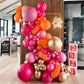 Pink And Orange Balloons, 60Pcs Hot Pink Orange Metallic Gold Balloons 12 Inch Pastel Pink And Orange Party Balloon For Summer T