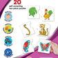 Frank Part of  (40 Pieces) 20 Self-Correcting 2 Pcs Puzzle - Early Learner Jigsaw Puzzle Set with Images for Kids 3 Years and Ab