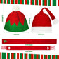 4 Pack Doll Clothes Christmas Mini Snowman Hats Scarf, Santa Knit Hat Christmas Tree Scarf For Doll Elf Santa Mini Snowman (Tren