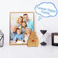 Cnczjm Personalized Bear Family Wooden Art Puzzle, Wooden Bear Jigsaw Puzzle With Heart Loving Family Bear Sculpture Decorative