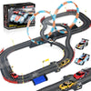 Slot Car Race Track Sets with 4 Slot Cars, 2 in 1 Electric Race Cars Track,Car Tracks,Dual Racing Game Lap Counter Circular Over