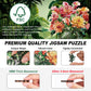Flower Wooden Puzzles for mature-themeds  300pcs Flowers Wooden Jigsaw Puzzles for mature-themeds  Flower Unique Shaped Jigsaw Puzzles Creative Gift for Friend Family Game Large Size 13.4'' x 16.5''