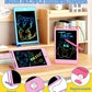 Tekfun 3 Pack Lcd Writing Tablet For Kids, 8.5 Inch Blue+Pink+Purple Doodle Board Drawing Board Reusable Drawing Tablet With Lan
