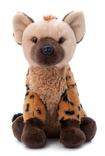 The Petting Zoo Hyena Plush Toy - 12 Inch Recycled Fabric Stuffed Animal for Kids, Model 420315