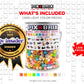 Pix Brix Pixel Art Puzzle Bricks Bucket - 1,500 Piece Kit, Light Palette, Interlocking Building Bricks for 2D & 3D Builds, Ages 6+