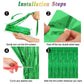 8 Pack Green Streamer, 3.28 FT x 7.05 FT Dinosaur Backdrop, Metallic Tinsel Backdrop FOI Fringe Curtains Party Streamer, Jungle