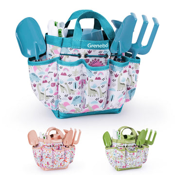 Kids Gardening Set Toys, Quality Garden Tool Kit For Kids And Toddlers, Includes Two Shovels, Garden Hat,Rake, Apron,Gloves, Wat