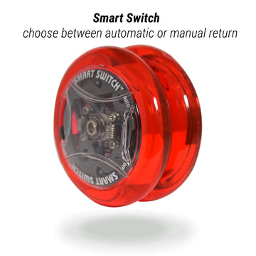 Yomega Power Brain Xp Yoyo - Professional Yoyo With A Smart Switch Which Enables Players To Choose Between Auto-Return And Manual Styles Of Play. + Extra 2 Strings & 3 Month Warranty (Red)