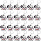 CiciBear 24 Pack Dalmatian Keychains Party Decoration for Guests, Dalmatian Themed Party, Baby Shower, School Party, Kids Birthd