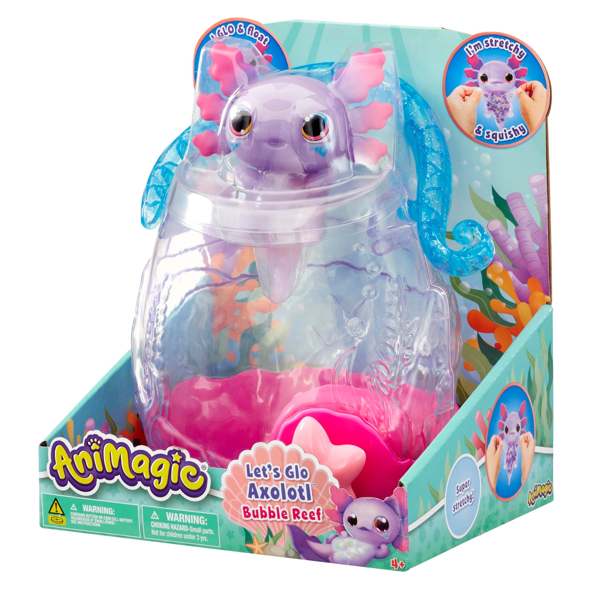 Goliath Animagic Let'S Glo Axolotl Bubble Reef