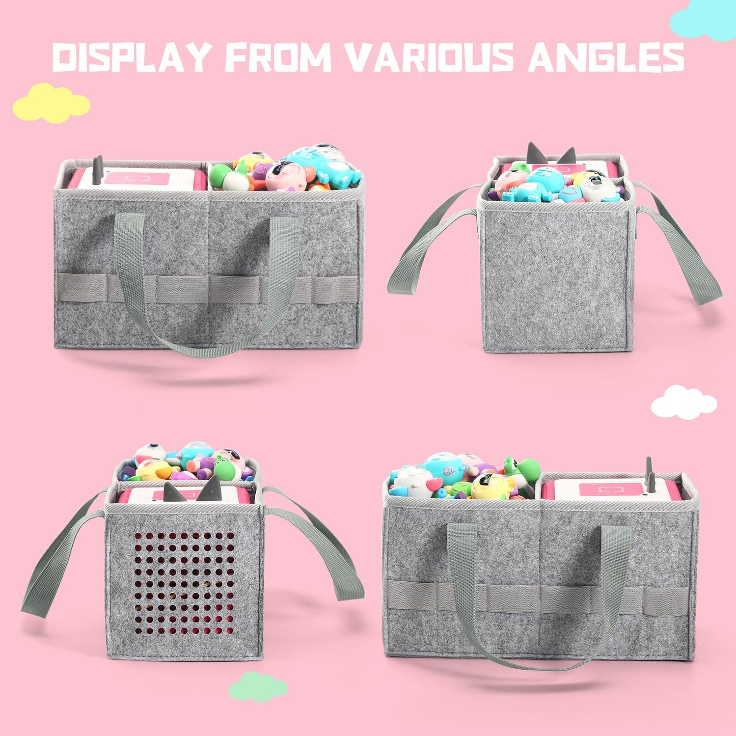 Ouknak Carry Bag For Toniebox Starter Set And Tonies Figure, Protective Case Organiser With Plenty Of Space For Toniebox Accesso