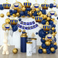 Wanna Party Prince Theme Happy Birthday Decoration Kit For Boys, Royal Prince Theme Birthday Decoration, Prince Swirl Hangings,1