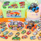 SevenQ Toy Cars for Kids Ages 4-8, 56Pcs Monster Truck Toys Pull Back Cars with Storage Box, Race Cars Party Favors for Toddler