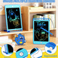 Tekfun 2 Pack Lcd Writing Tablet For Kids, 10 Inch Blue+Blue Doodle Board Drawing Board Reusable Drawing Tablet With Lanyard, Ed