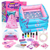 Yoloflix Kids Spa Kit - Purple Foot Spa Day Set for Girls, Nail Art Salon, Perfect Birthday Gift for Ages 6-12