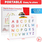 Povitrulya Magnetic Alphabet Tracing Board - Double-Sided Letters & Numbers, Small Multicolor STEM Toy for Writing & Handwriting Games